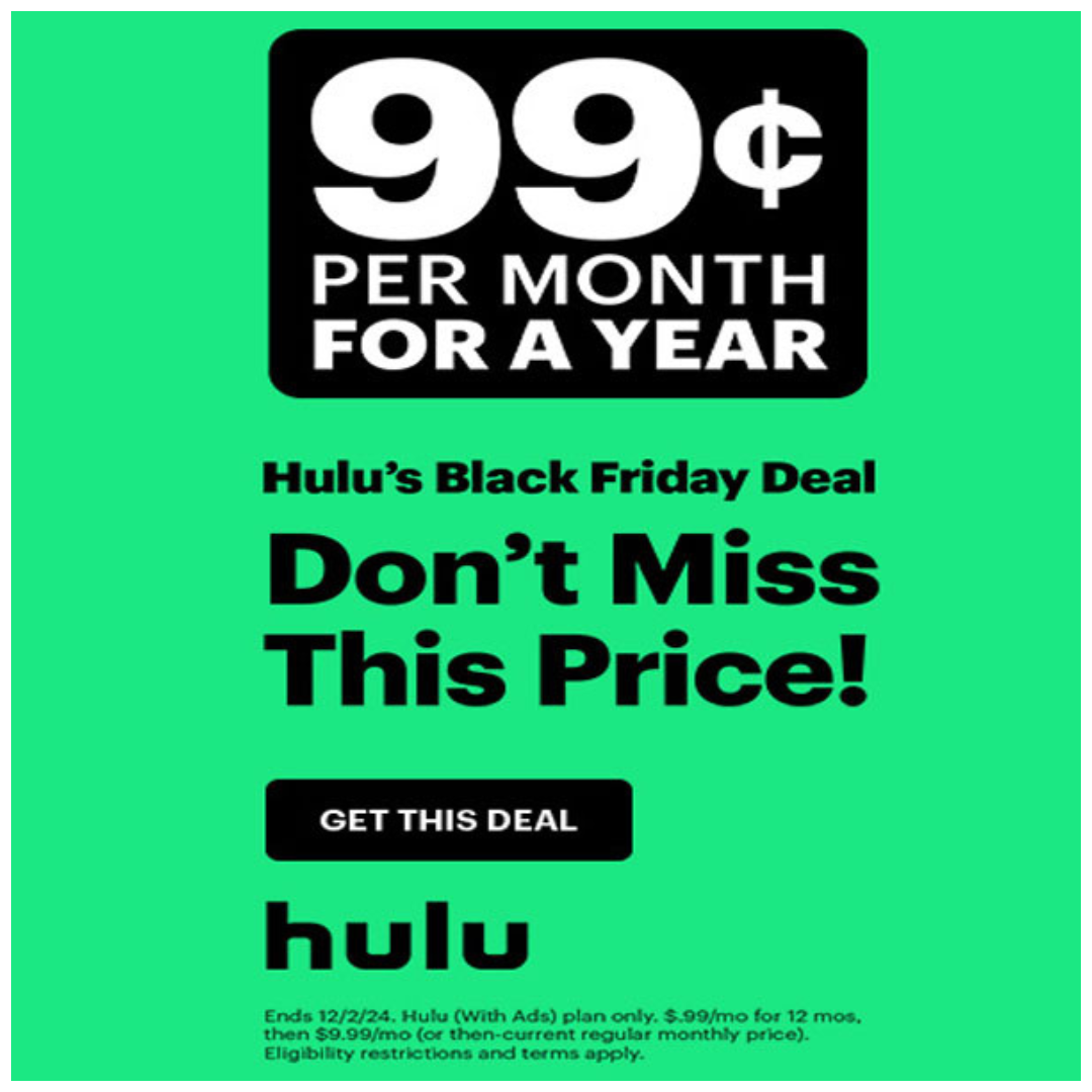 Hulu Black Friday Deal