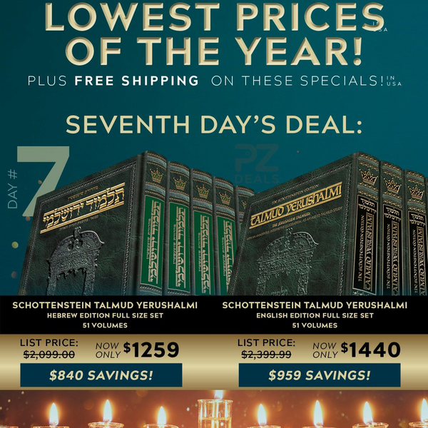 Artscroll Chanukah Sale: Day 7 Deals Are Now Live!