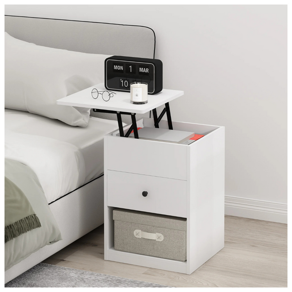 Furinno Jensen Lift Top Nightstand