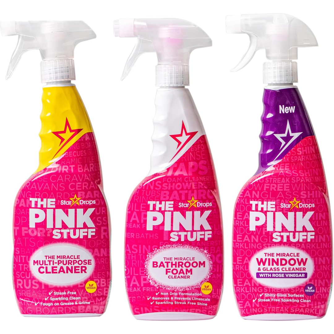 The Pink Stuff Miracle Multi-Purpose, Bathroom & Glass Cleaners on Sale