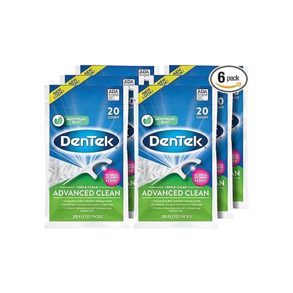 120 DenTek Triple Clean Advanced Clean Floss Picks