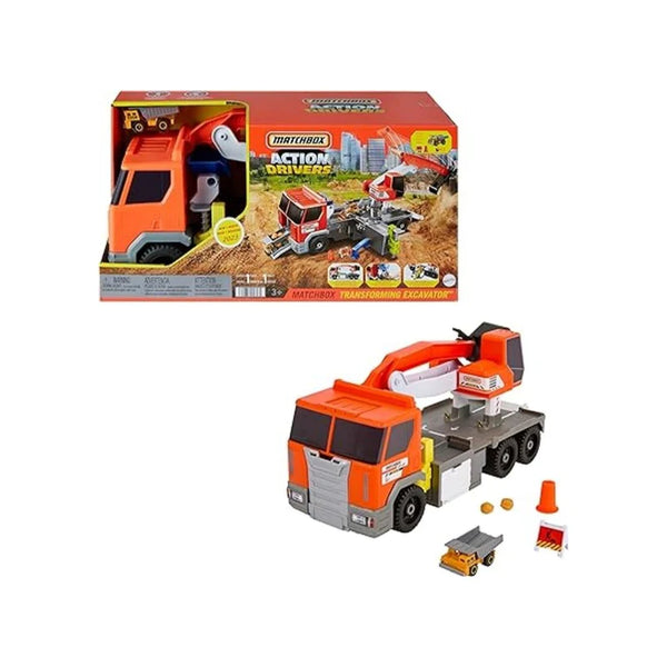 Matchbox Action Drivers Transforming Excavator