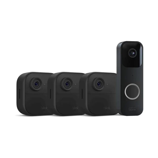 Blink Video Doorbell + 3 Outdoor Smart Security Cameras