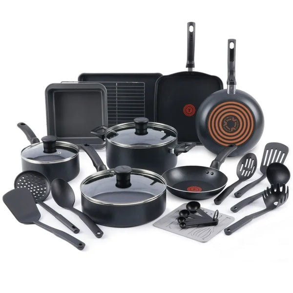 T-fal Kitchen Solutions 21-Piece Nonstick Cookware Set