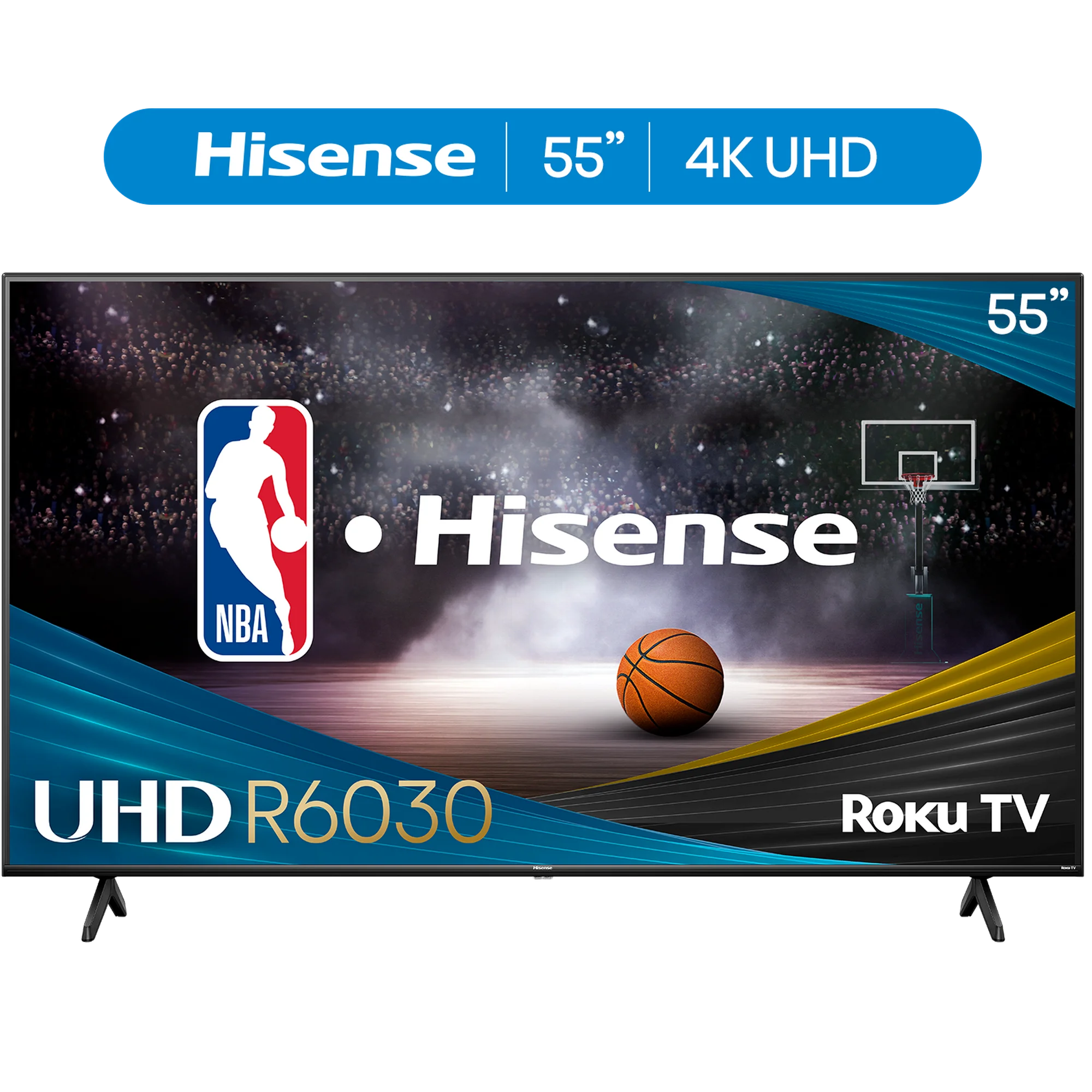 Hisense 55″ Class R6 Series 4K UHD Roku 2024 Smart TV