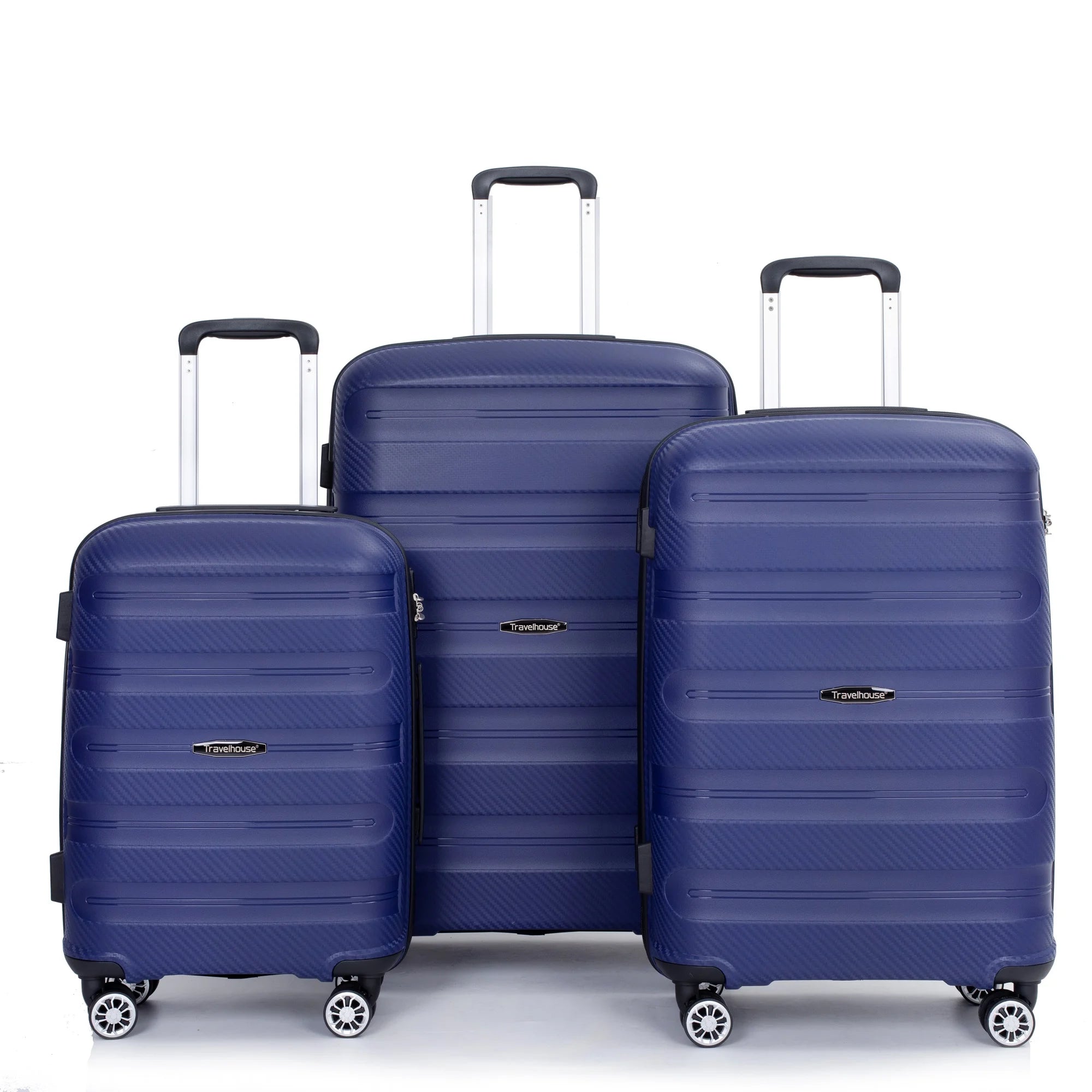 3 Piece Hardside Luggage Set With TSA Locks (2 Colors)