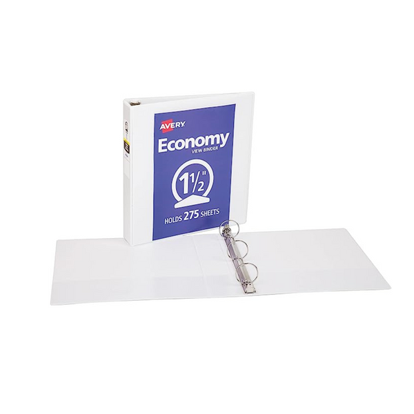 Avery 1.5″ Economy View 3 Ring Binder