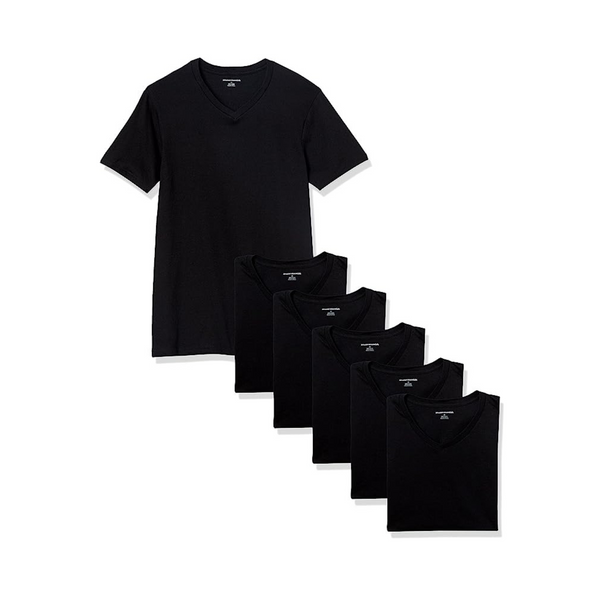 Amazon Essentials Men’s V-Neck Undershirts (Pack of 6)