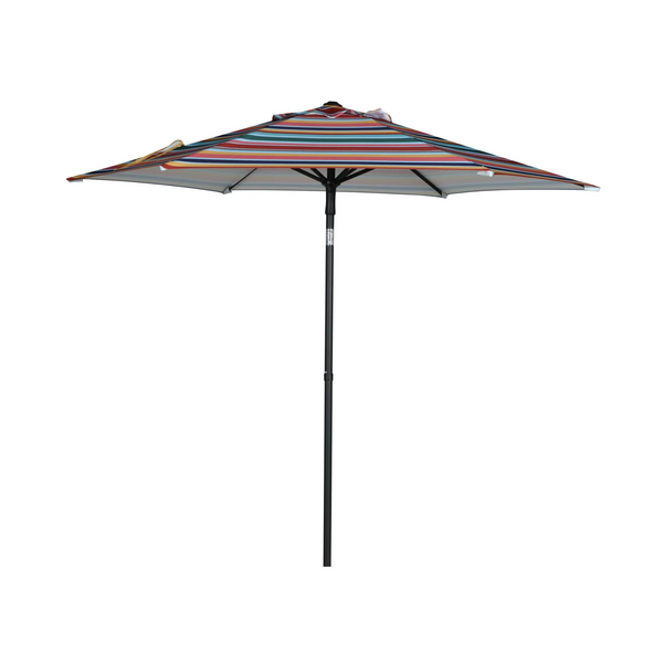 Mainstays 7.5ft Round Outdoor Tilting Market Patio Umbrella with Push-up Function