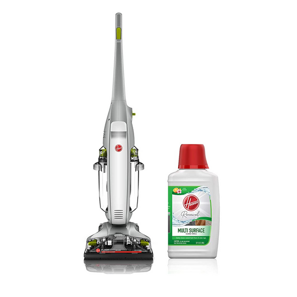 Máquina limpiadora de pisos duros Hoover FloorMate Deluxe y limpiador de pisos multisuperficie Hoover Renewal