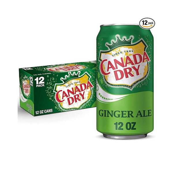 12 Cans of Canada Dry Ginger Ale