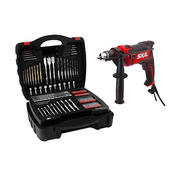 Skil 7.5 Amp 1/2-in Corded Hammer Drill with 100pcs Drill Bit Set