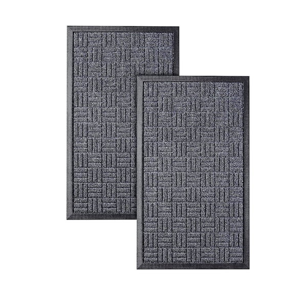 HOMWE Pack de 2 alfombrillas para puerta delantera (29,5 x 17)