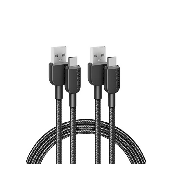 Paquete de 2 cables de carga de nailon Anker USB C de 6 ′