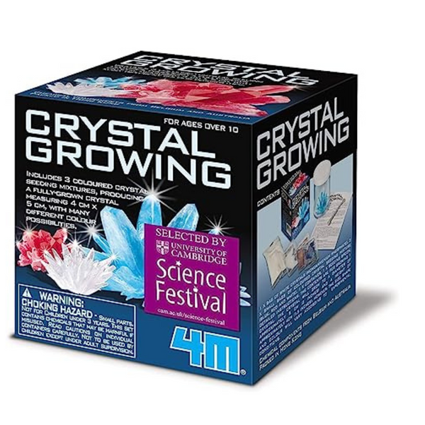 4M Crystal Growing Science Kit – 3 Colored Crystals