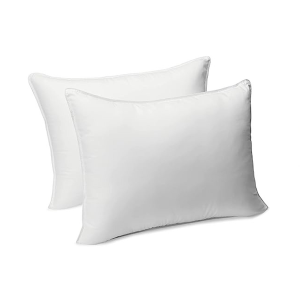 2-Pack Down-Alternative Pillow and Pillow Protector Case Set, King