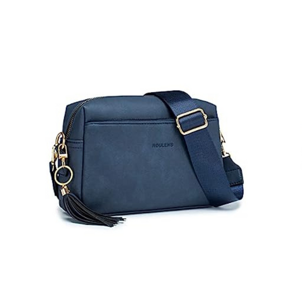 Triple Zip Small Crossbody Bag