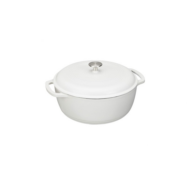 Amazon Basics Enameled Cast Iron Covered Round 6-Quart Dutch Oven