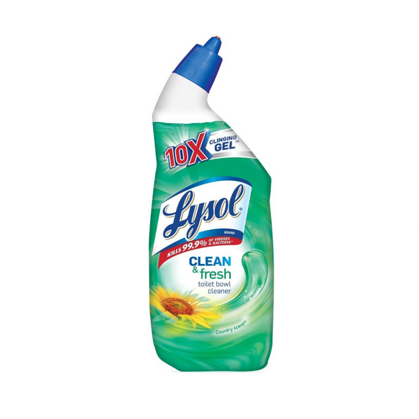 Lysol Limpiador de inodoros en gel con aroma a lluvia forestal, botella de 24 oz