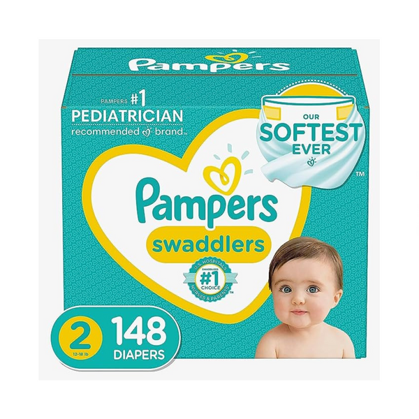 148-Ct Pampers Swaddlers Size 2 Diapers