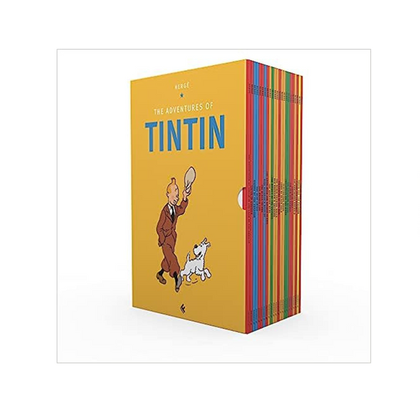 Tintin Paperback Boxed Set With 23 Large Print Books