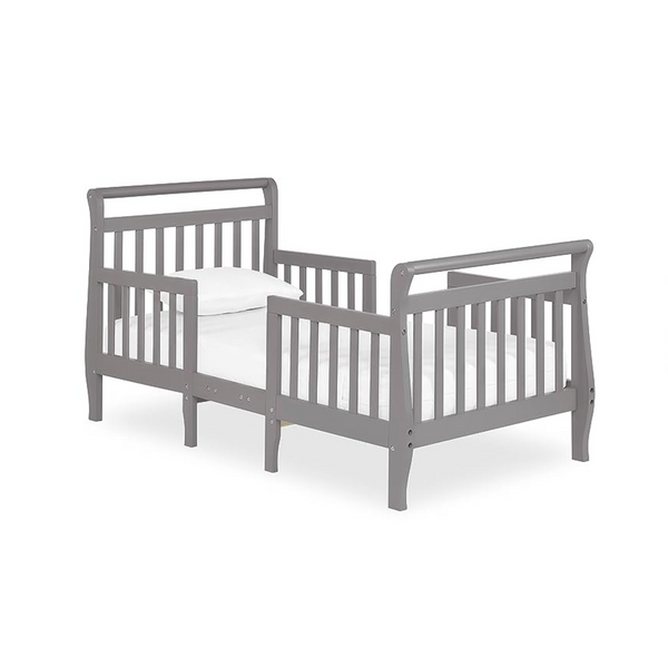 Dream On Me Emma 3-in-1 Convertible Toddler Bed in Storm Grey, Converts to Two Chairs and-Table