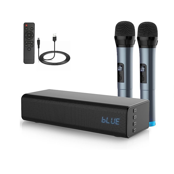 Pyle Experience Immersive Sound Bluetooth Soundbar With 2 Wireless Microphones