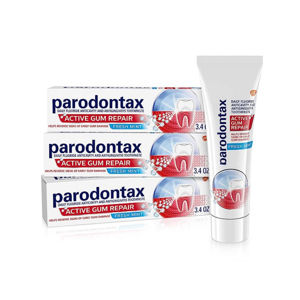 Pasta dental Parodontax Active Gum Repair, sabor a menta fresca (paquete de 3)