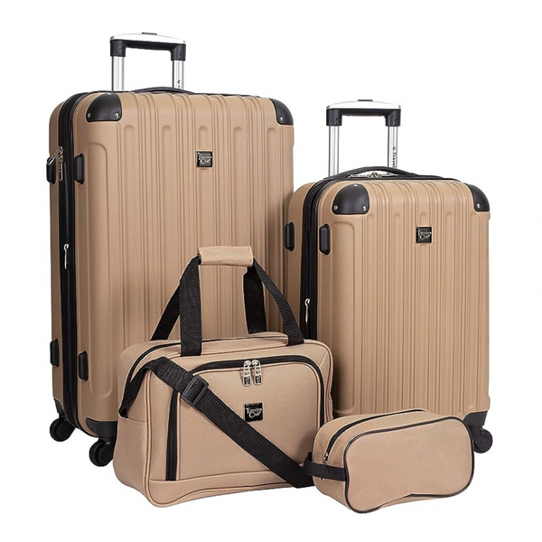 Travelers Club Midtown Hardside 4-Piece Luggage Travel Set