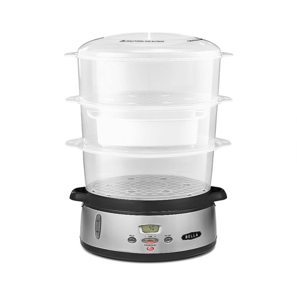 BELLA 9.5 QT Triple Tier Digital Food Steamer