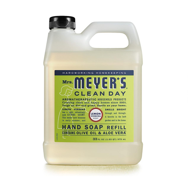 Recambio de jabón de manos Mrs. Meyer's Lemon Verbena de 33 oz