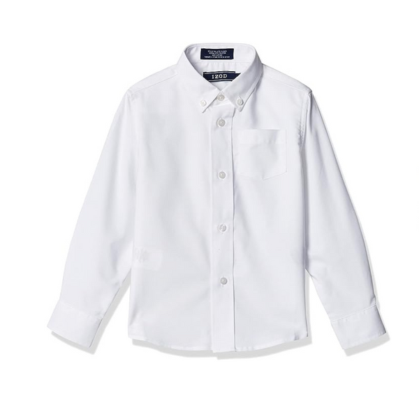 Tommy Hilfiger o IZOD Camisa de vestir Oxford de manga larga para niños