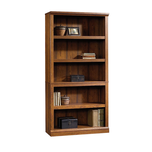 Sauder Select Collection 5-Shelf Bookcase, Washington Cherry finish