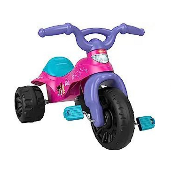 Fisher-Price Barbie Tricycle with Handlebar Grips and Storage Area