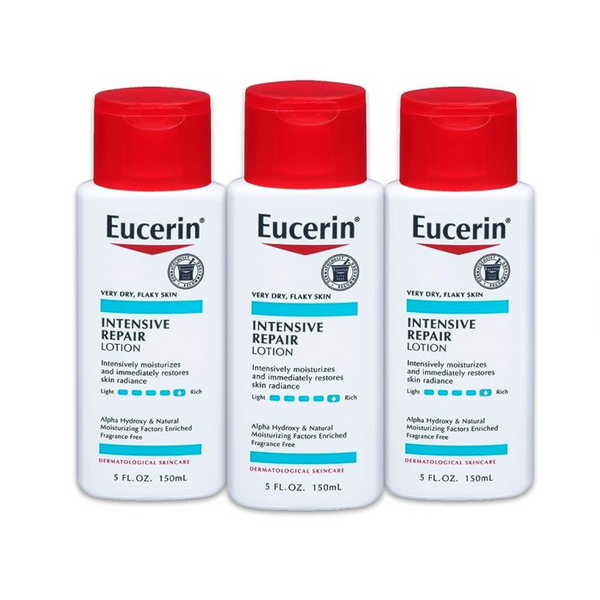 Paquete de 3 loción reparadora intensiva Eucerin (botellas de 5 oz)