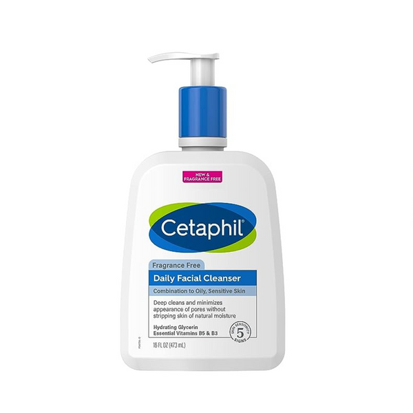 2 botellas de limpiador facial diario Cetaphil (botellas de 16 oz)