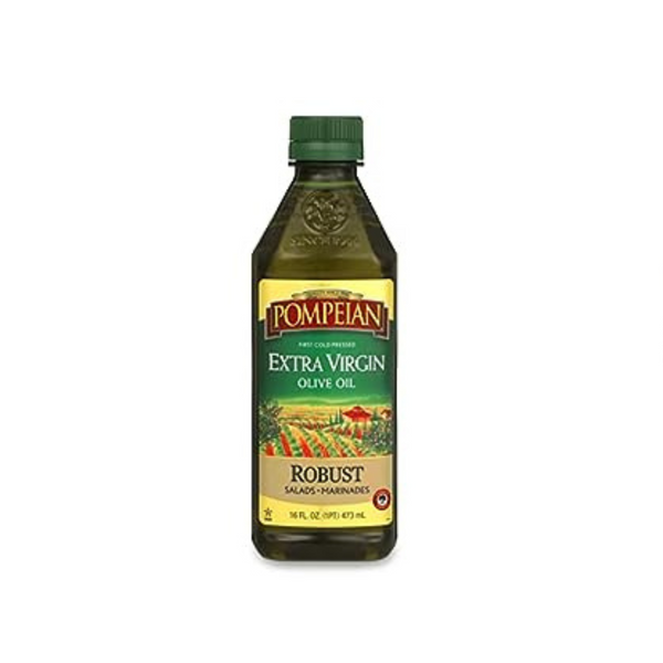 Aceite de oliva virgen extra robusto Pompeian, botella de 16 oz