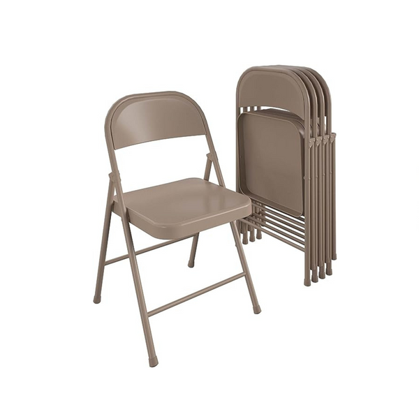 Cosco SmartFold All-Steel Folding Chairs (4-Pack)