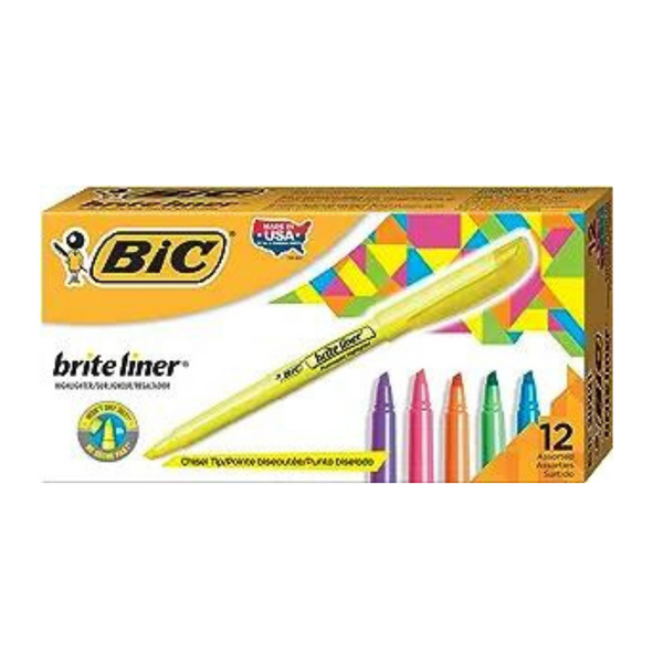 12-Count BIC Brite Liner Highlighters< Niwa players