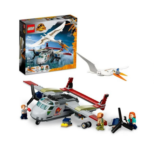 Set de emboscada en avión LEGO Jurassic World Dominion Quetzalcoatlus de 293 piezas