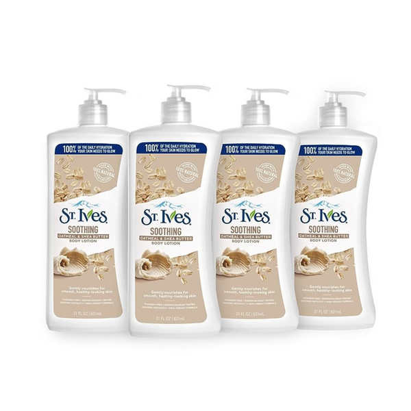 4 Bottles of St. Ives Soothing Hand and Body Lotion Moisturizer