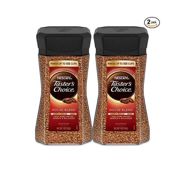 Nescafe light roast Taster’s Choice House Blend Instant Coffee (7 Ounce, Pack of 2)