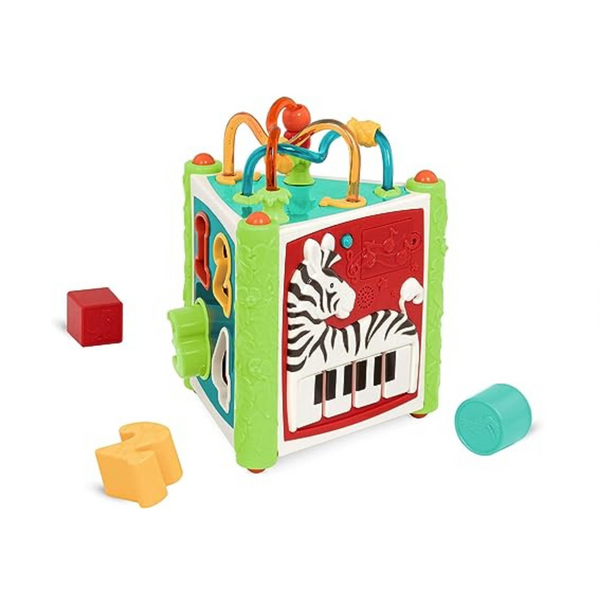 Battat Activity Cube, Shape Sorter & Bead Maze with Music & Lights