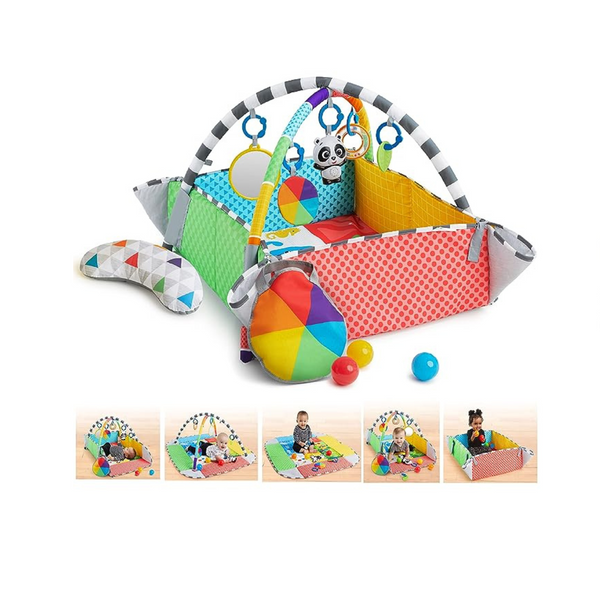 Baby Einstein Patch's Playspace Alfombra de juegos y piscina de bolas Gimnasio con música