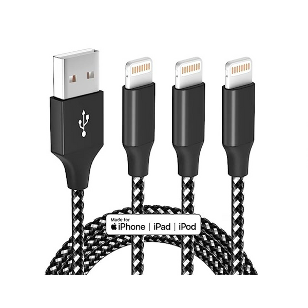 3-Pack iPhone Charger Cable