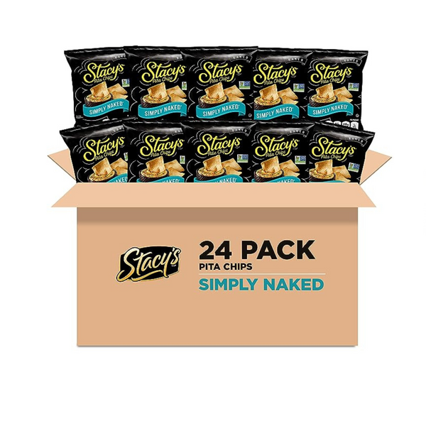 Paquete de 24 chips de pita Simply Naked de Stacy