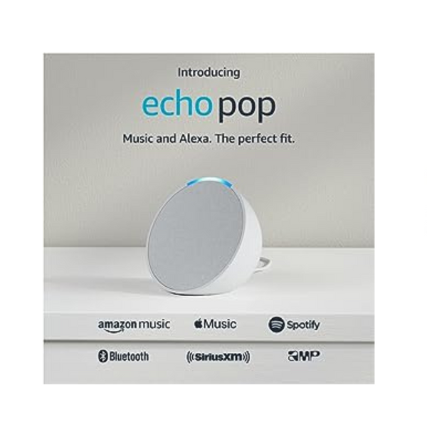 Presentamos Echo Pop | Altavoz inteligente compacto de sonido completo con Alexa