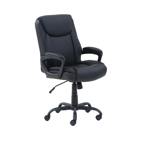 Amazon Basics Puresoft PU Padded Mid-Back Office Chair