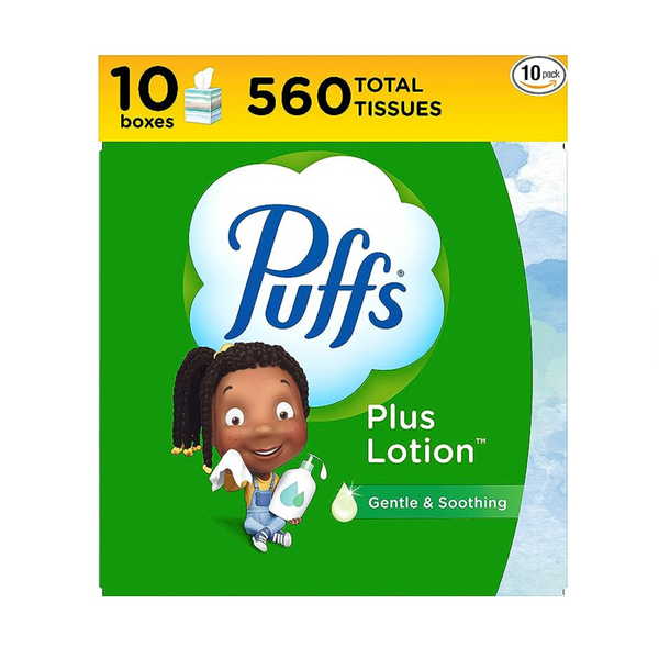 10 Cube Of Puffs Plus Lotion Facial Tissues