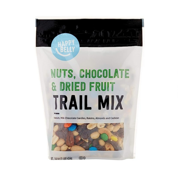 Amazon Brand – Happy Belly Nuts, Chocolate & Dried Fruit, Trail Mix (16 Ounce, OU-D)